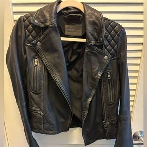 Allsaints leather jacket conroy